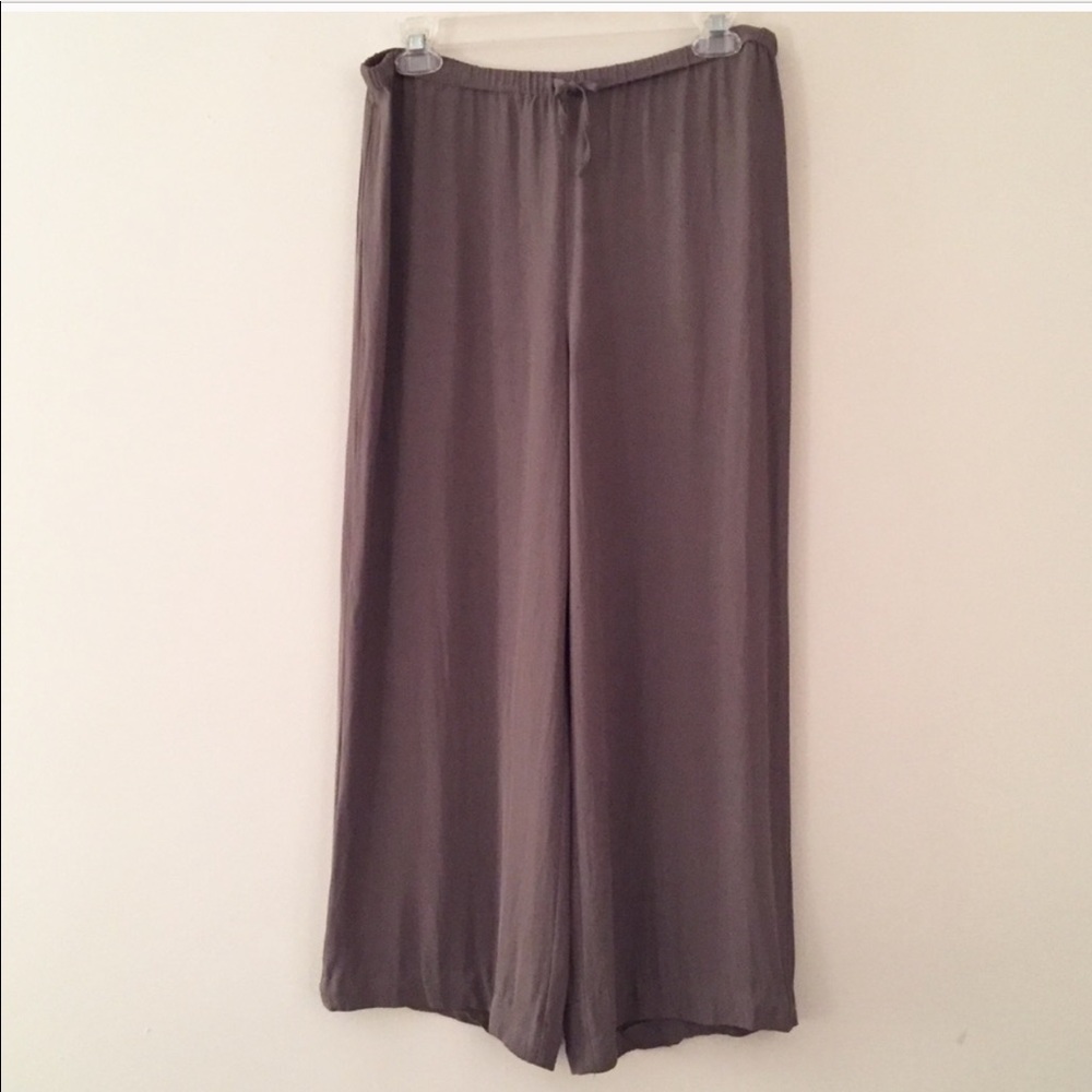Emanuel Ungaro silk drawstring cropped pants